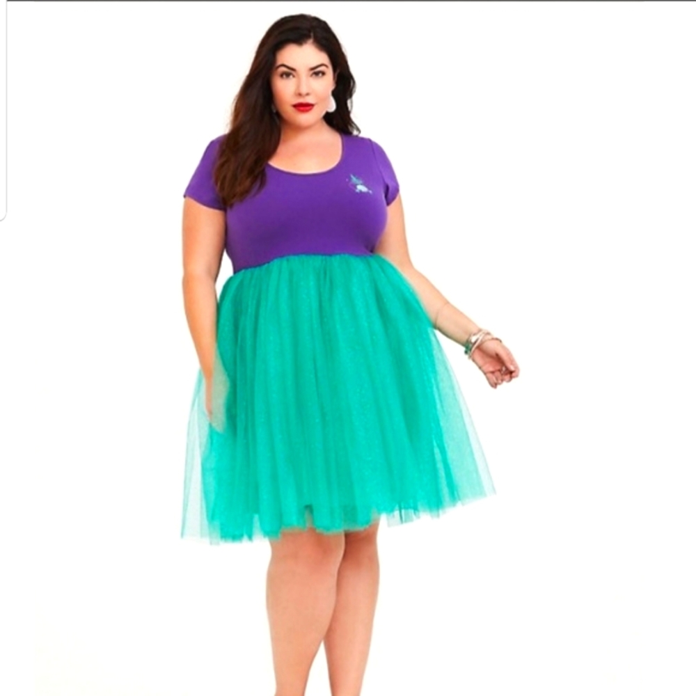 NWT torrid Ariel Little Mermaid costume dress 2X